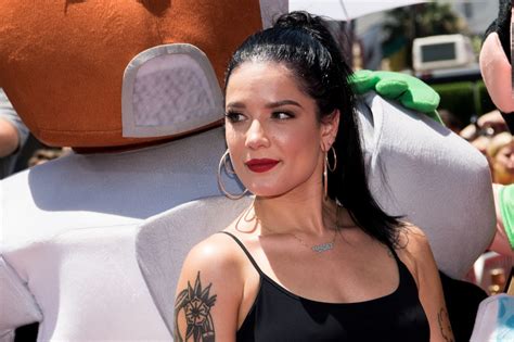 halsey boobs|Halsey frees the nipple to honor motherhood in new album.